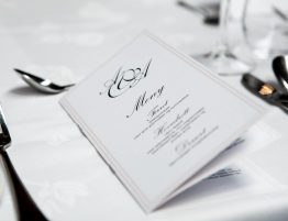 close up of menu